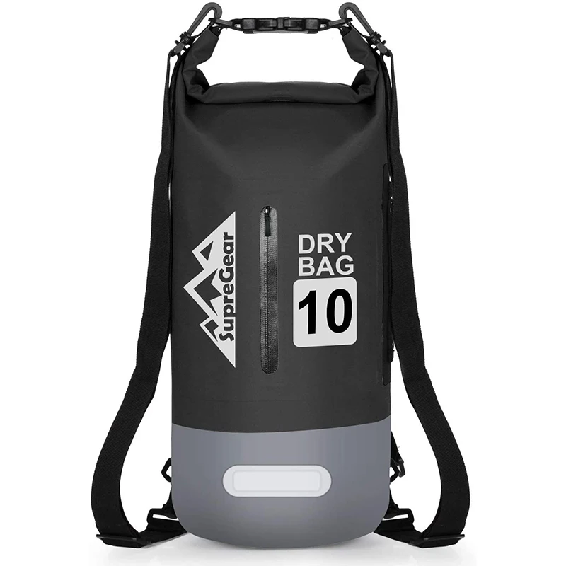 
Custom Logo Dry Bag Fashion Container Waterproof Dual Strap Roll Top Floating Backpack 