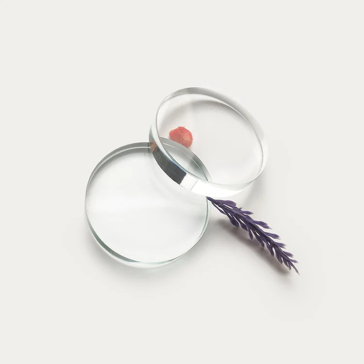 Superior Quality Quartz Glass Plate Clear Transparent Round Quartz Glass Block