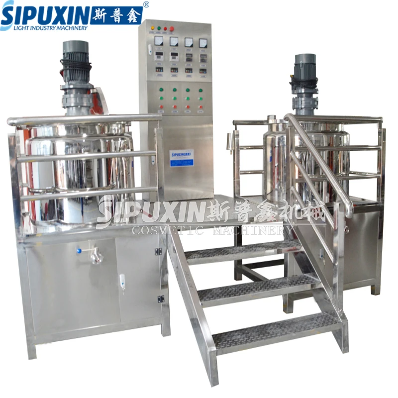 Sipuxin Stainless Steel 1000l Shampoo Making Machine Heating Mixing Tank Mixing Equipment