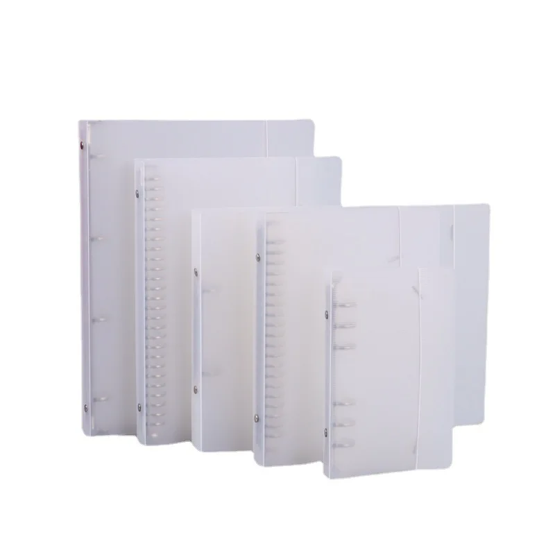 A4B5A5A6 frosted twill loose leaf folder, stock ledger, 2-hole 4-hole PP plastic transparent file storage folder