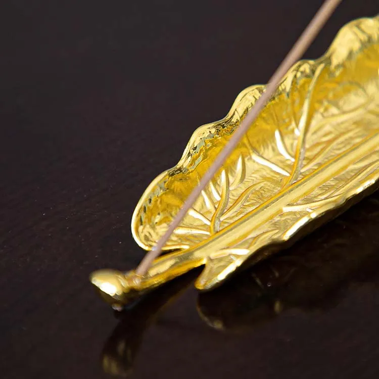 Incense Stick Holder Alloy Leaf Snails Line Incense Metal Crafts Sandalwood Coil Home Decoration