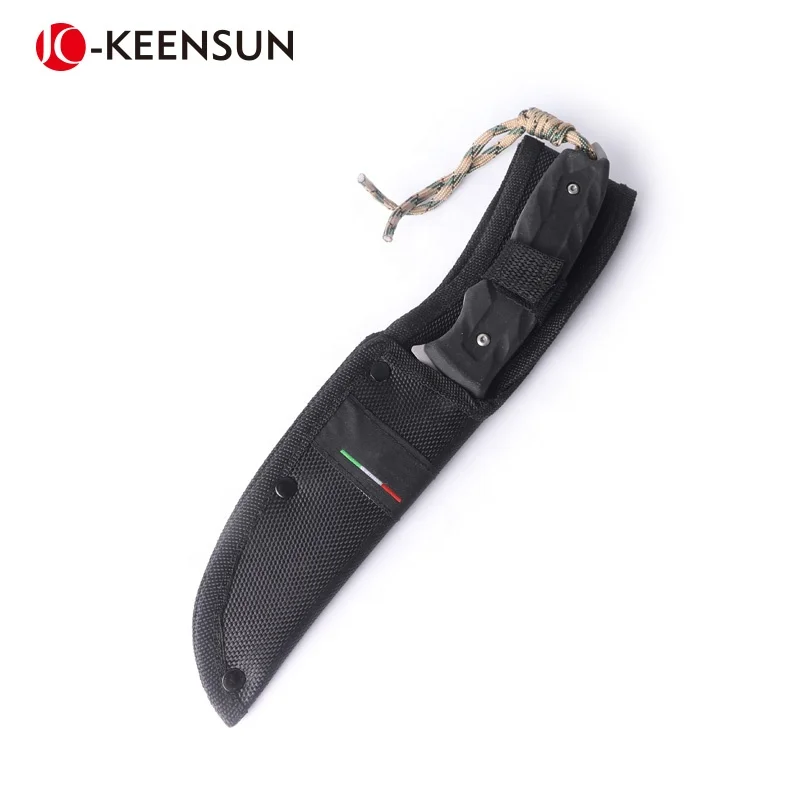 Охотничий нож Keensun D0606 с фиксированным лезвием из нержавеющей стали для выживания