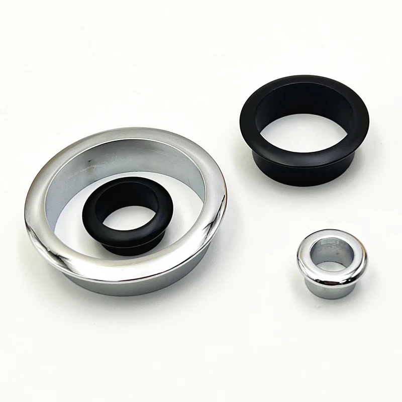 Zinc Alloy Office Desk cord grommets Table Round Cable Hole Cover Power Grommet