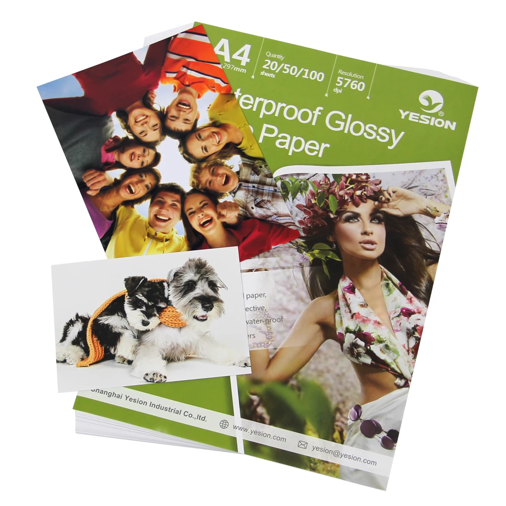 YESION Inkjet High Glossory Photo Paper 8x10 A4 Glossy Photo Paper 115g 135g 160g 180g 200g 210g 230g 260g 300g
