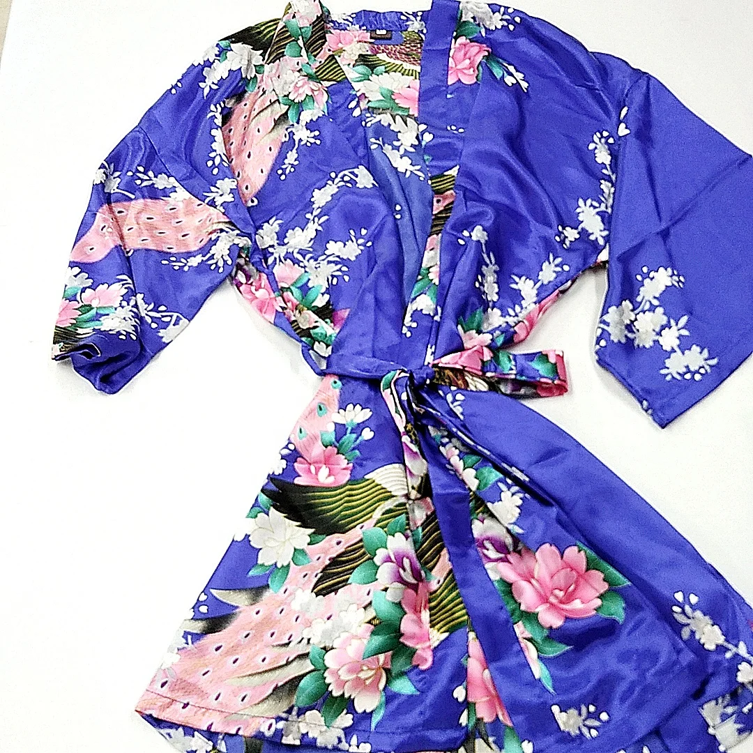 Peacock design printed 100% polyester satin fabric for dress