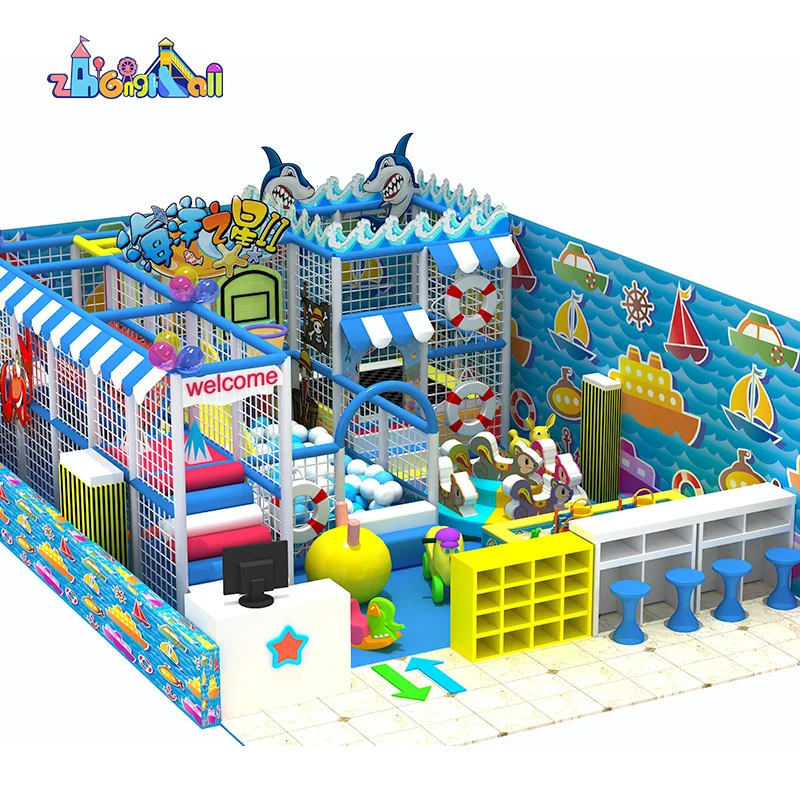 Kids Games Indoor Playground Equipment Children Commercial Funny Soft Play Structures Kids Slides Indoor Plastic Playground