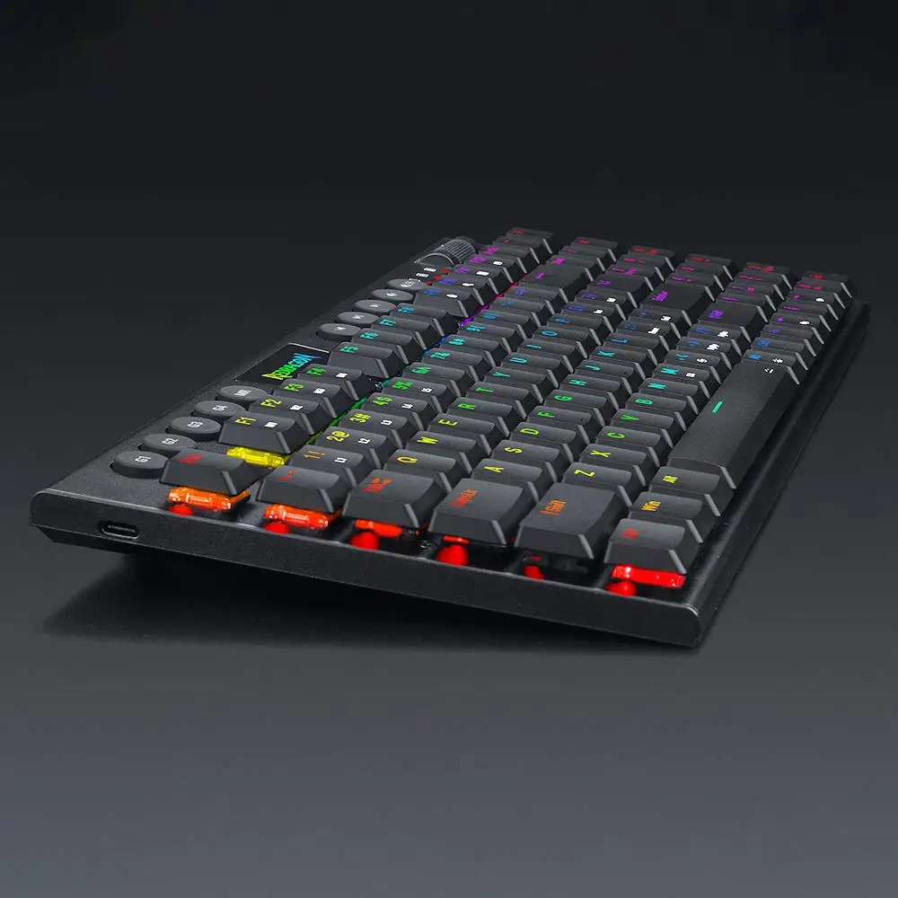Redragon K625P-KB Yi 94 Keys Red Switch Hotswap Keyboard Wired RGB Backlight Ergonomic Design Mechanical Keyboard