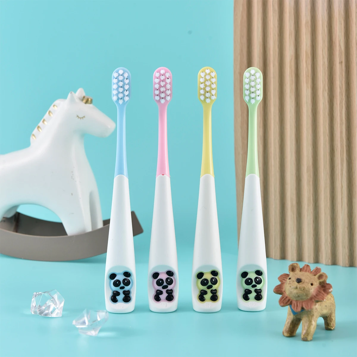 OEM Soft  Kids toothbrush cute Baby cartoon10000 bristle toothbrush for home use wholesale