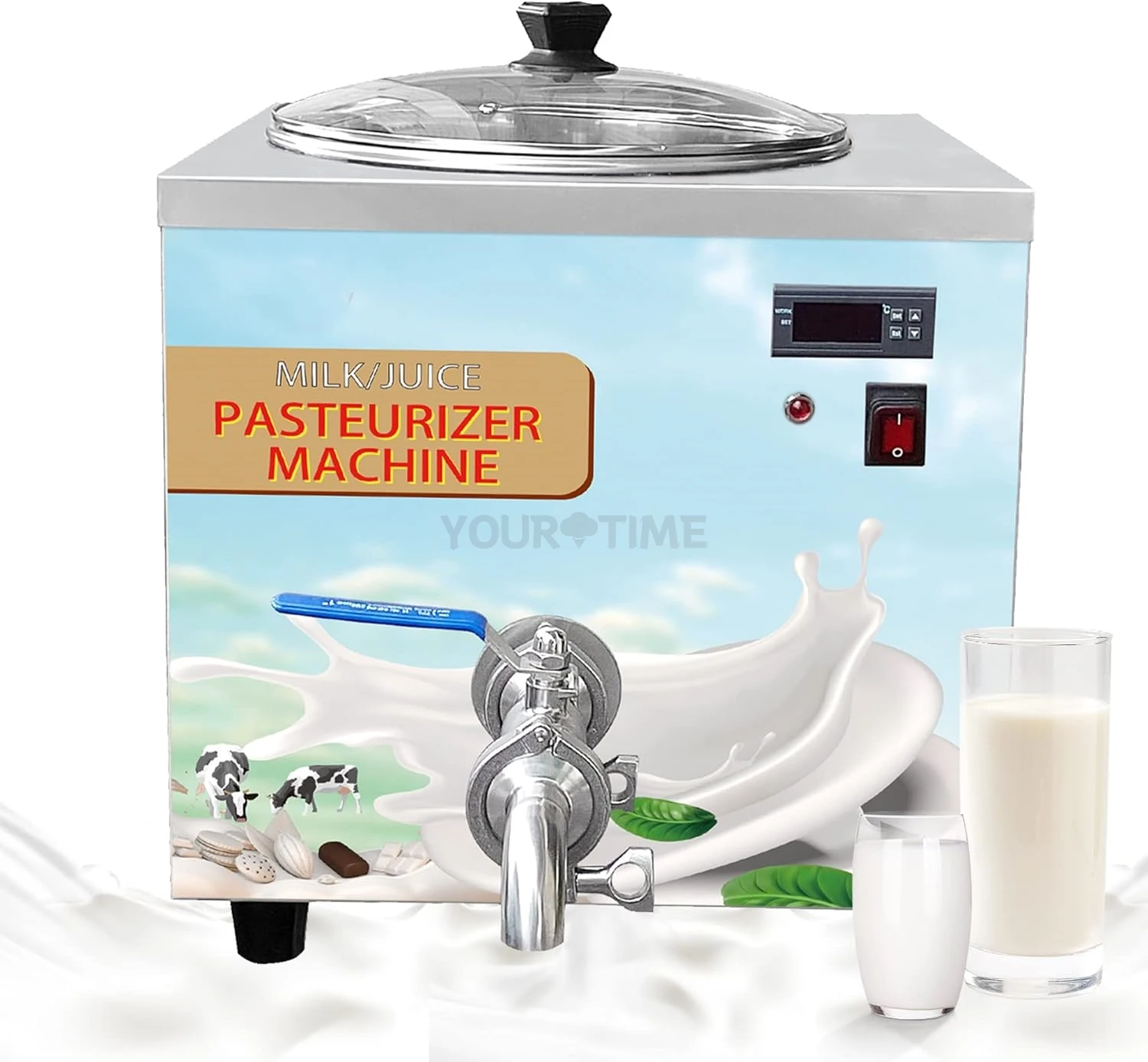 Yourtime Hot Sale Wholesale price Yogurt Pasteurization Machine 14L Milk Pasteurizer Pasteurizadora Milk Sterilizer Machine