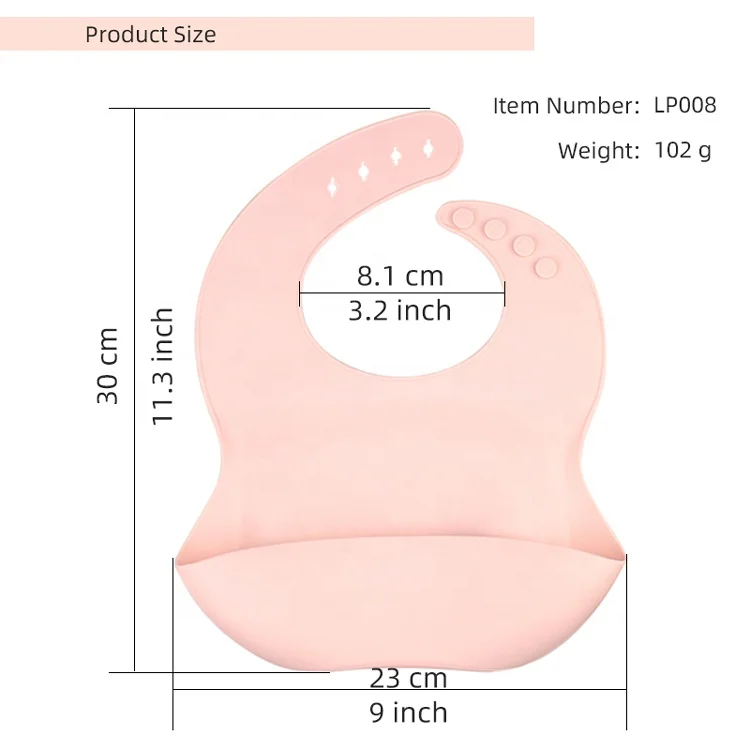 Hot Sale Silicone Baby Feeding Bibs For Baby Children Girls