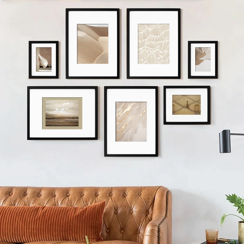 A4 Family style black wooden picture 8x10 photo  frames