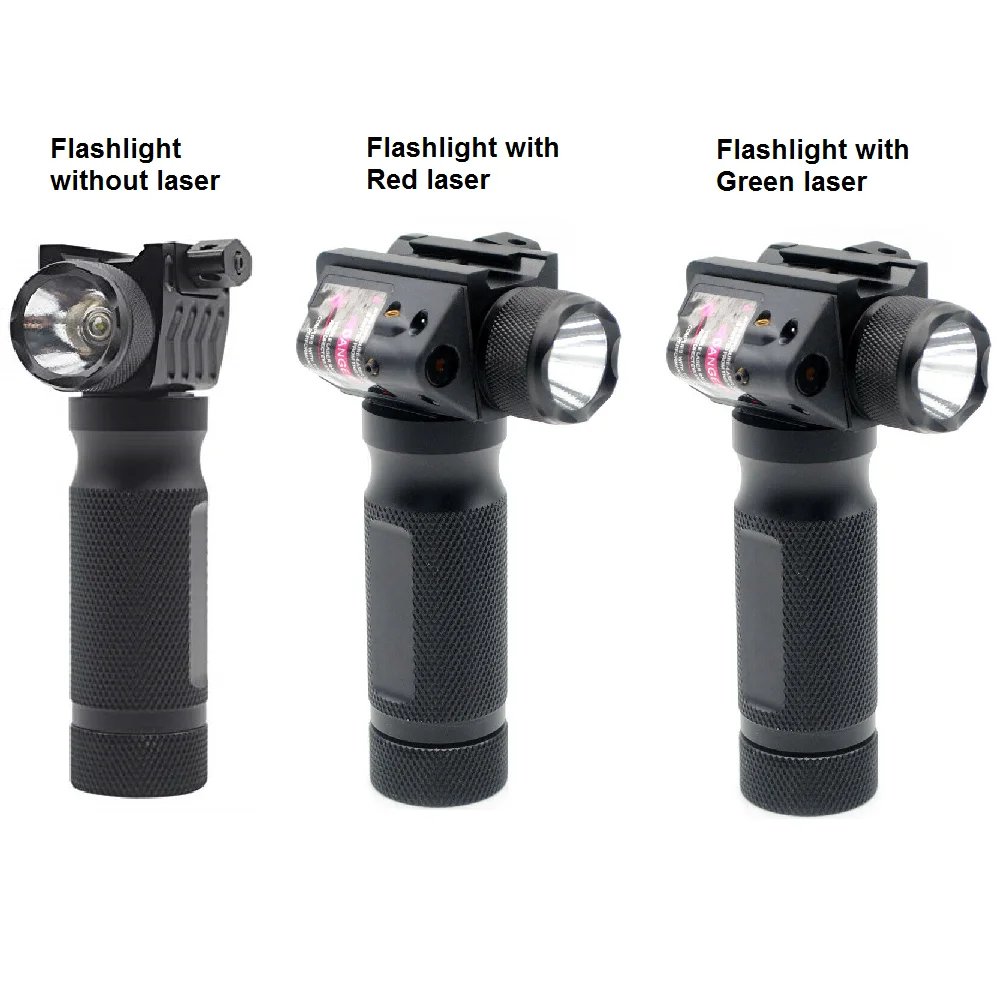 
Aplus Tactical LED 200 lumens Combo illumination vertical Flashlight Fits 21mm Weaver Picatinny rail 