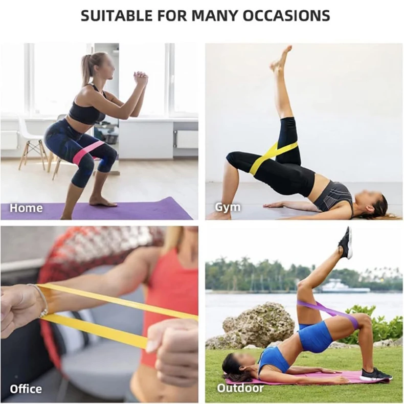 Custom Resistance Bands for Fitness Gym ,Elastic Latex Band Loop Rubber Bands