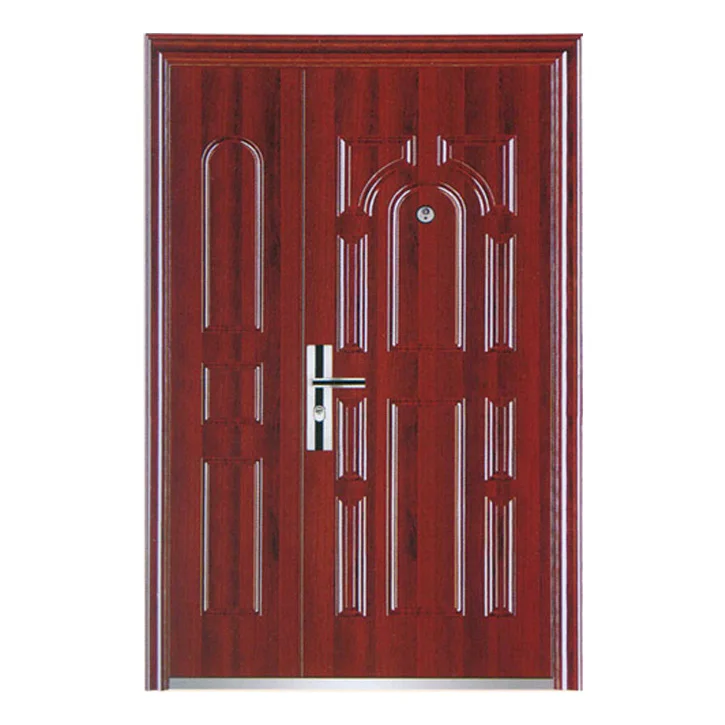 High Quality and Low Price  Entrance Front Steel Security Door Modern Residential