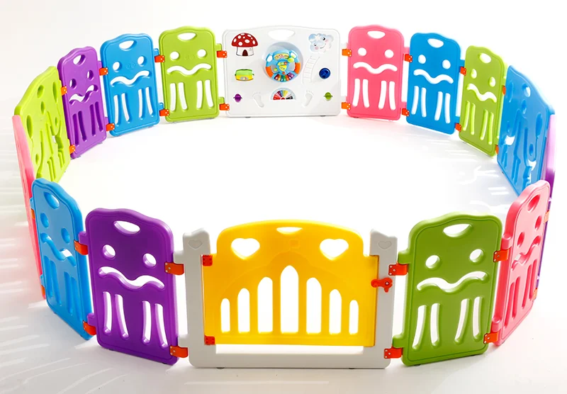 MH28 Baby Playpen  8 Panels Plastic Safety Game Baby Barrier Baby Fence Indoor playground  EN12227