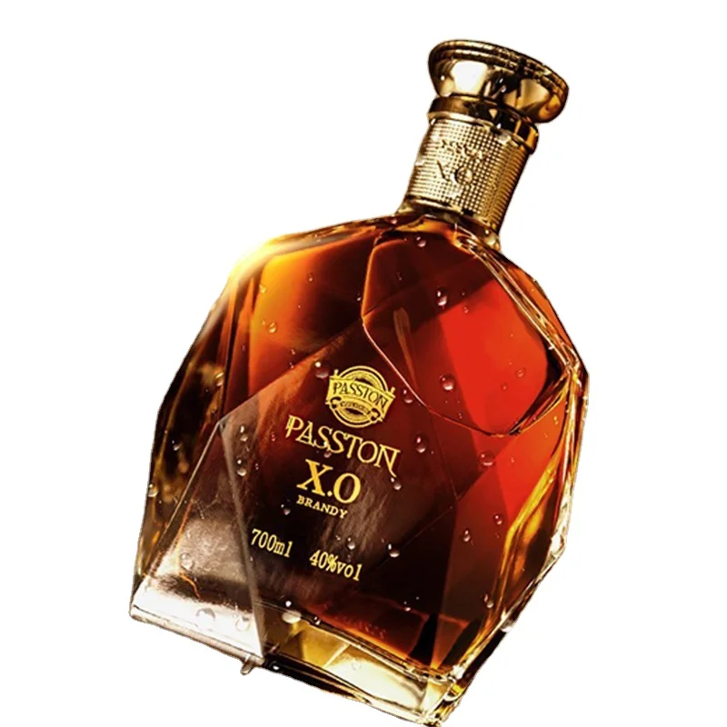 Passton Gold Medallion 3 Stars Quality B Glass Mini 50Ml Brandy Luxury Glas Bottle 500Ml Liquor