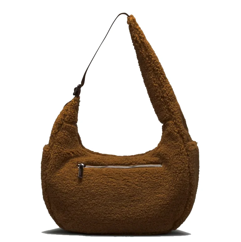 New arrival Design teddy Moon Hobo Shape Sling Bag, Aesthetic Shoulder and Crossbody Bum Bag