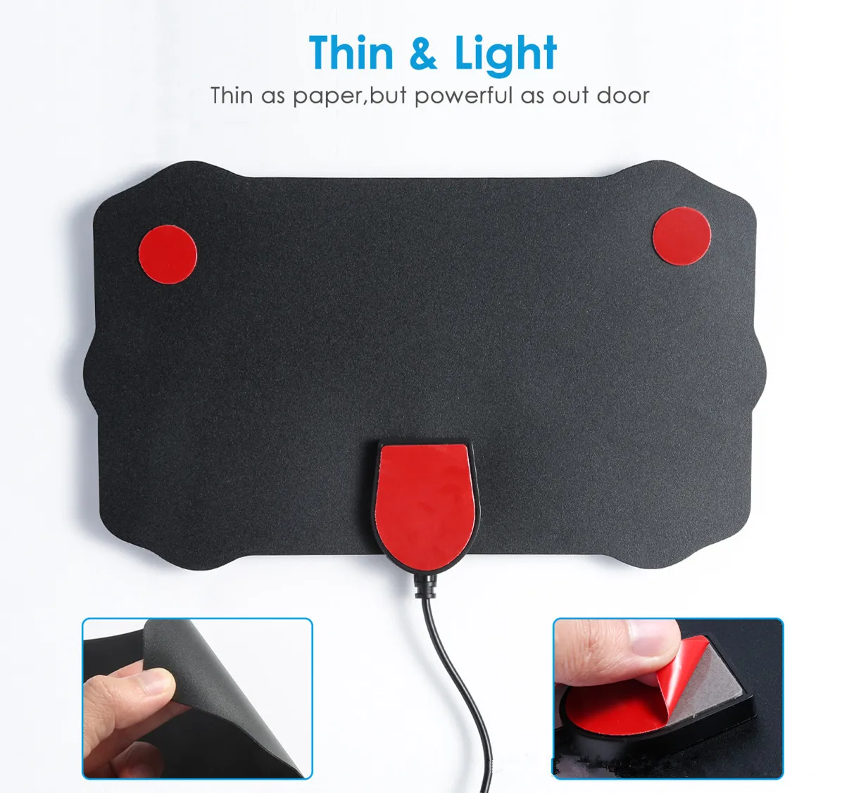 
174-230mhz, 470-860MHz Digital Amplifier Transmitting Digital Outdoor Indoor TV Antenna 