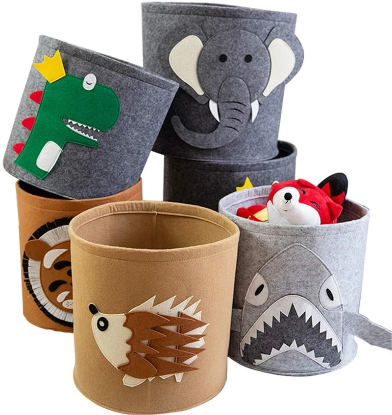 Foldable Felt Laundry Basket,Dirty Laundry Basket with Handle,Can Be Used for All Kinds of Clothes and Toys