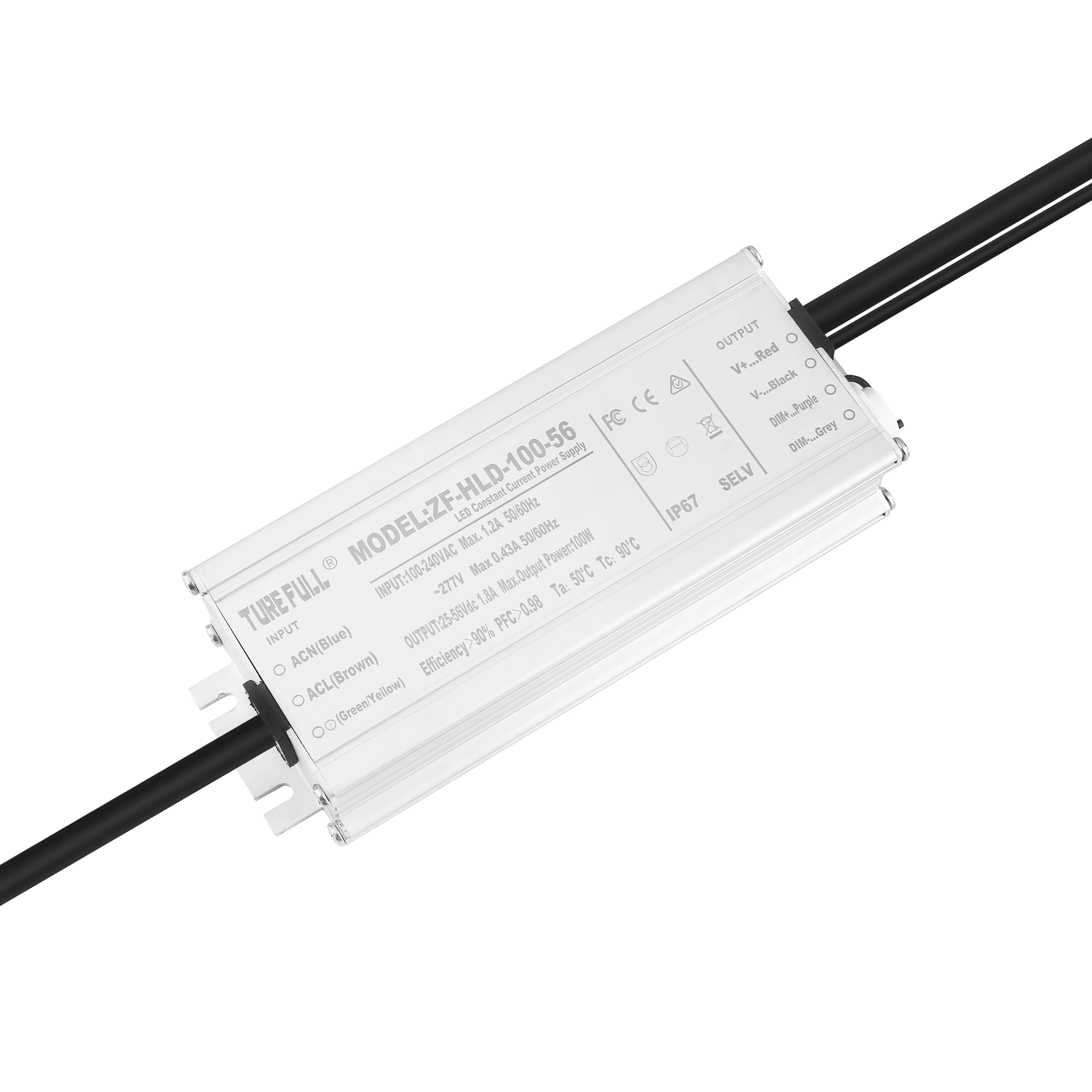 100W 120W 150W TURE Full LED Lighting Driver IP67 Waterproof Single Output Power Supply ROHS Constant Current LED Driver