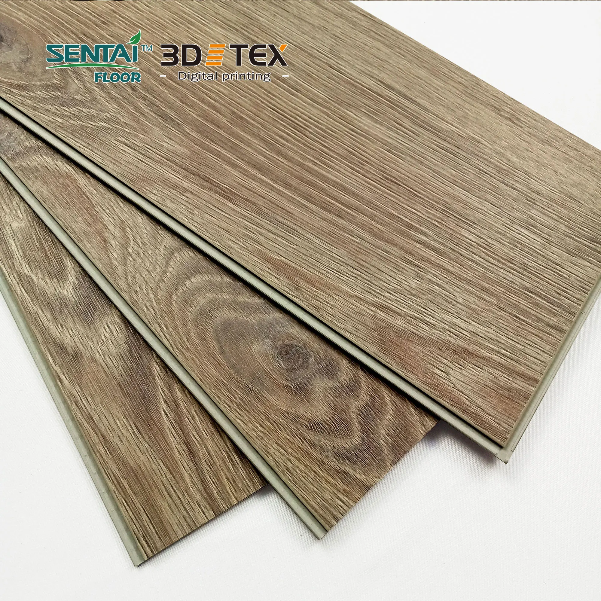 Sentai 3D Tex SPC Anti-Slip Floor 5mm Rigid Digital Printing Flooring by Chinese Supplier