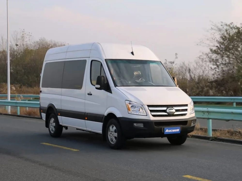 Aucwell RHD electric bus 17 seaters electric minibus with right hand drive steering