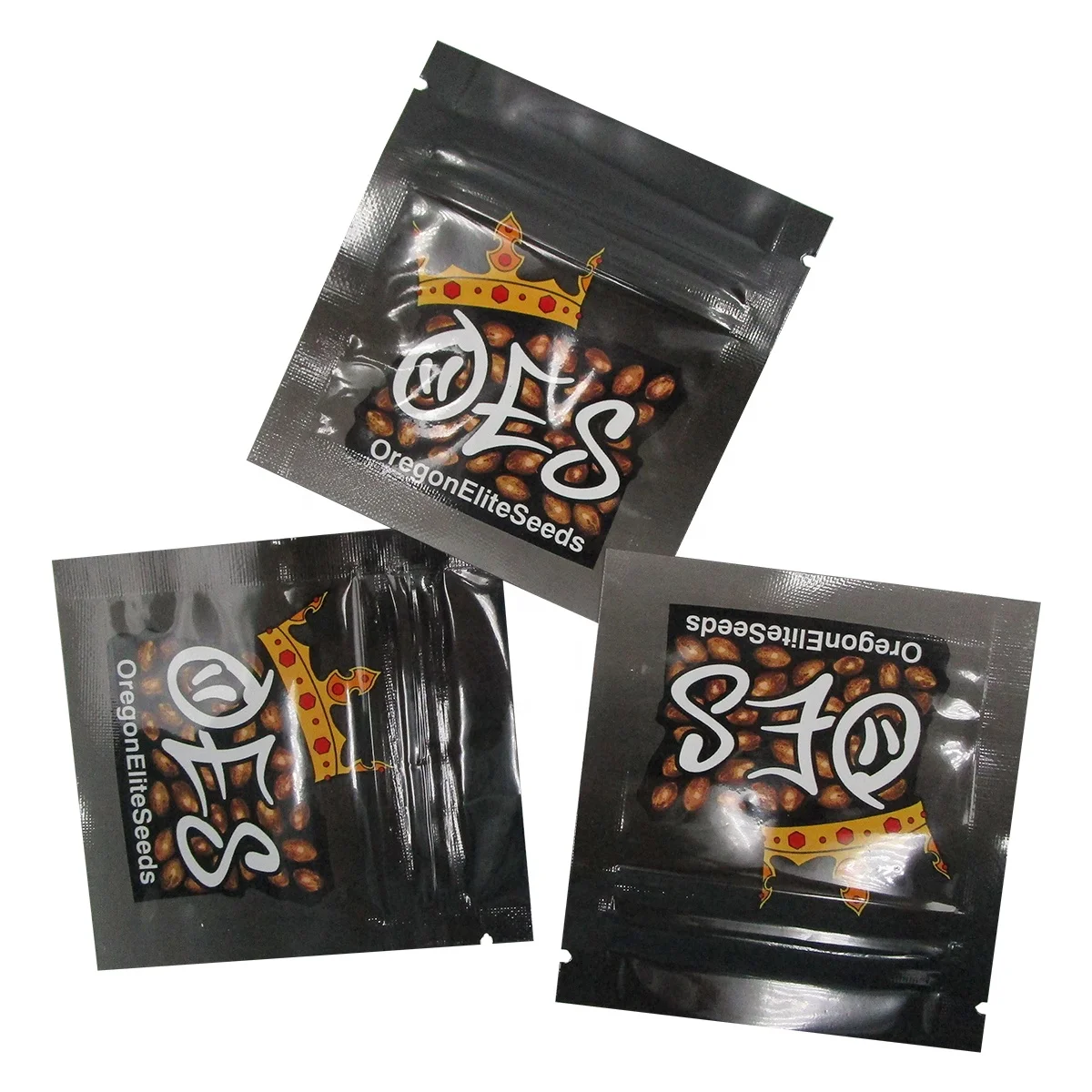 Custom Printing Wholesale Small Heat Sealable Three Side Seal Matte Sachet Empty Coffee Tea Food Packaging Bag