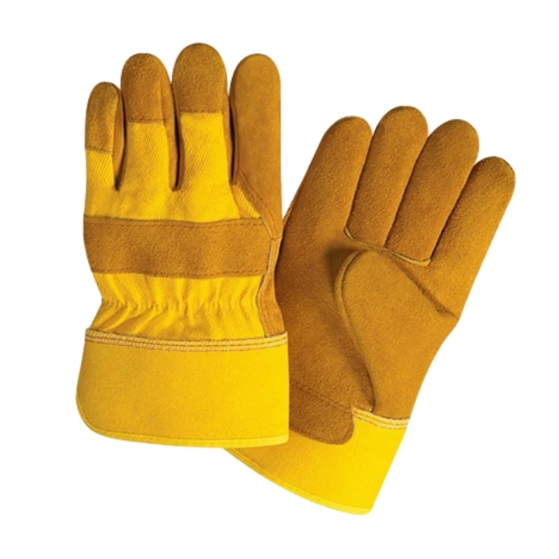 High Quality Safety Welding Gloves White Goat Grain Leather Gloves (10,5 inches)