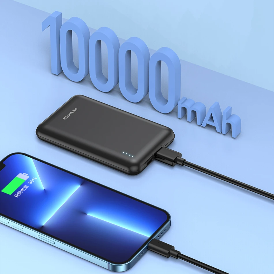 Ready to Ship Power Bank 10000mAh Mini Portable Ultra Slim Power Bank with Led Display