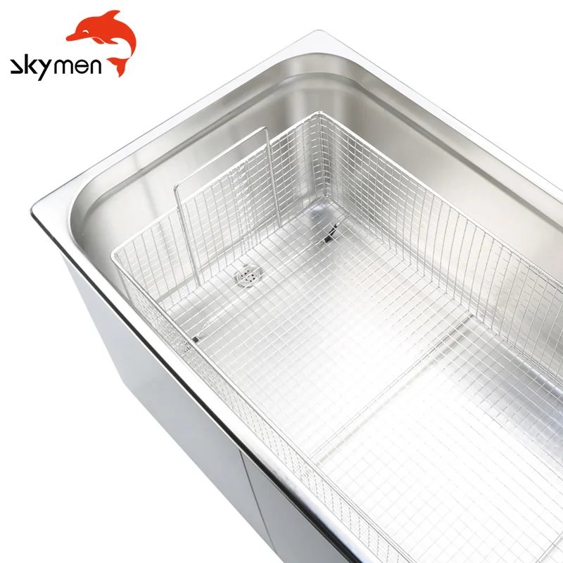 Skymen 100S 600W Цифровая промышленная лабораторная деталь Ультразвуковой очиститель 30L