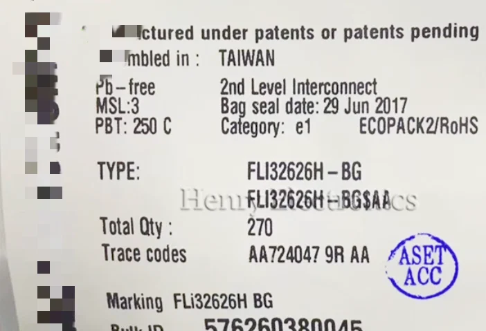 Hot  sell   Original   IC   chips  for    Smart home products  HSBGA-409     FLI32626     FLI32626H   FLI32626H-BG