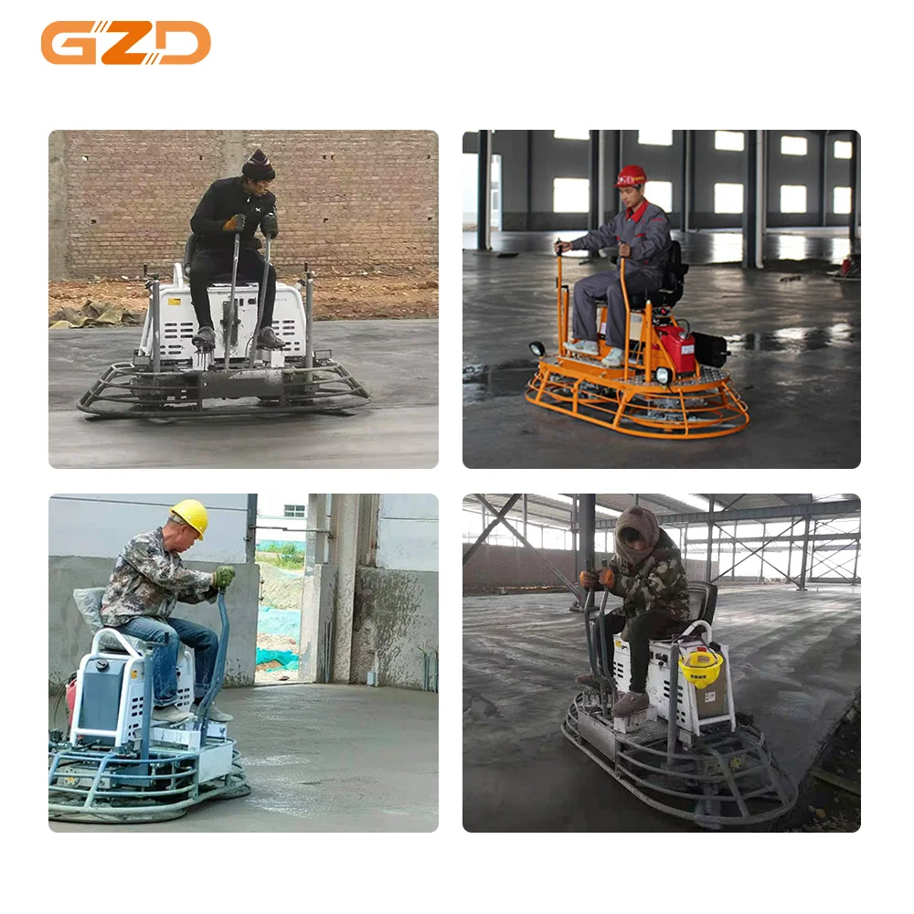 Road Machinery Riding Power Trowel Mini Ride on Concrete Power Trowel Machine