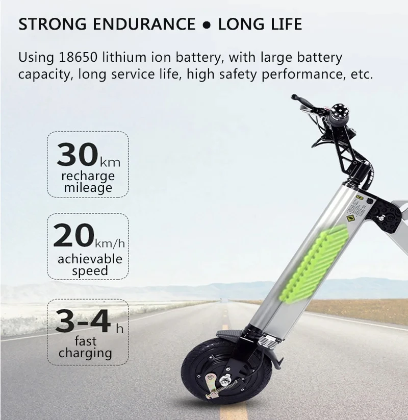 Cheap City Electric Bike 7.5ah Light Foldable 36v 250w 8 Inch Folding Electric Bike