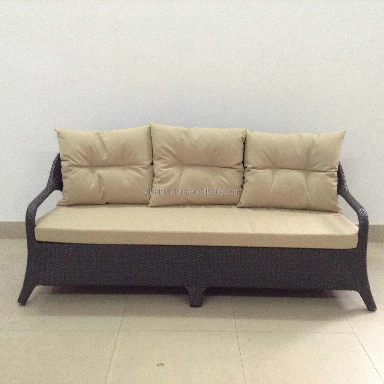 Европейский стиль современный уличный патио ротанговый Плетеный итальянский стиль Французский диван набор