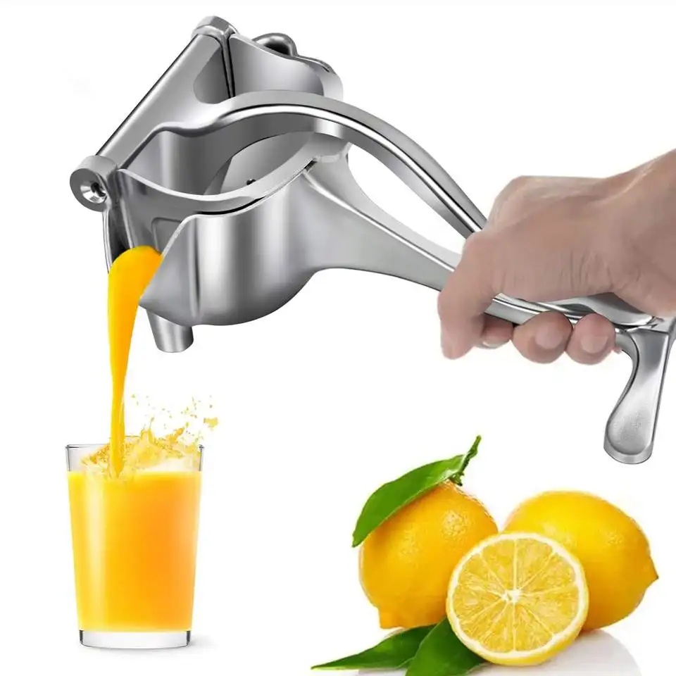 Kitchen Tool Sugarcane Pomegranate Juicer Hand Manual Press Aluminum Alloy Lemon Silver Orange Lime Squeezer Fruit Juicer