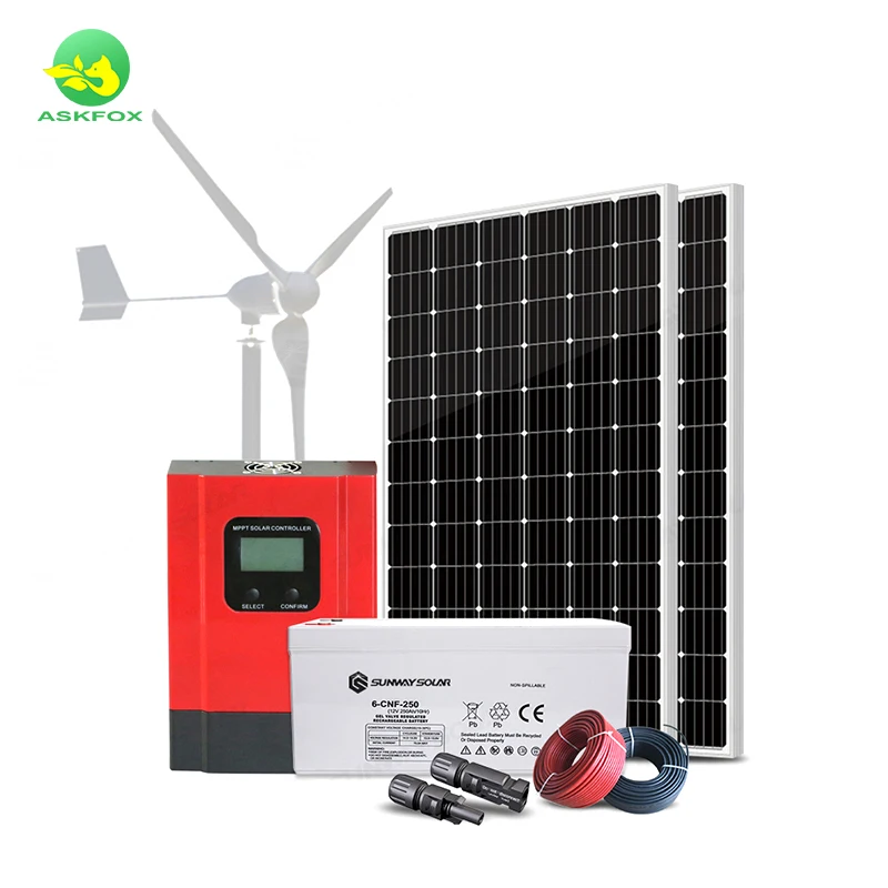 Hot New Products Wind Power System Hybrid Solar Wind Power Generator System 1kw 2kw 3kw Wind Solar Hybrid Energy System