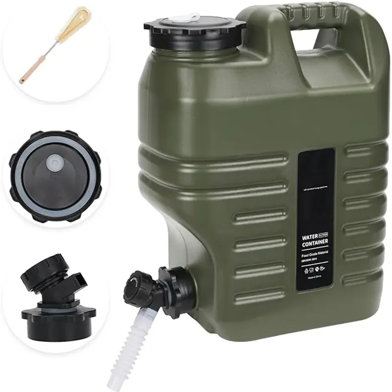 Outdoor water storage tank Safety PE Camping Portable Water Storage Containers Car roof Water Tank with Spigot for Outdoor