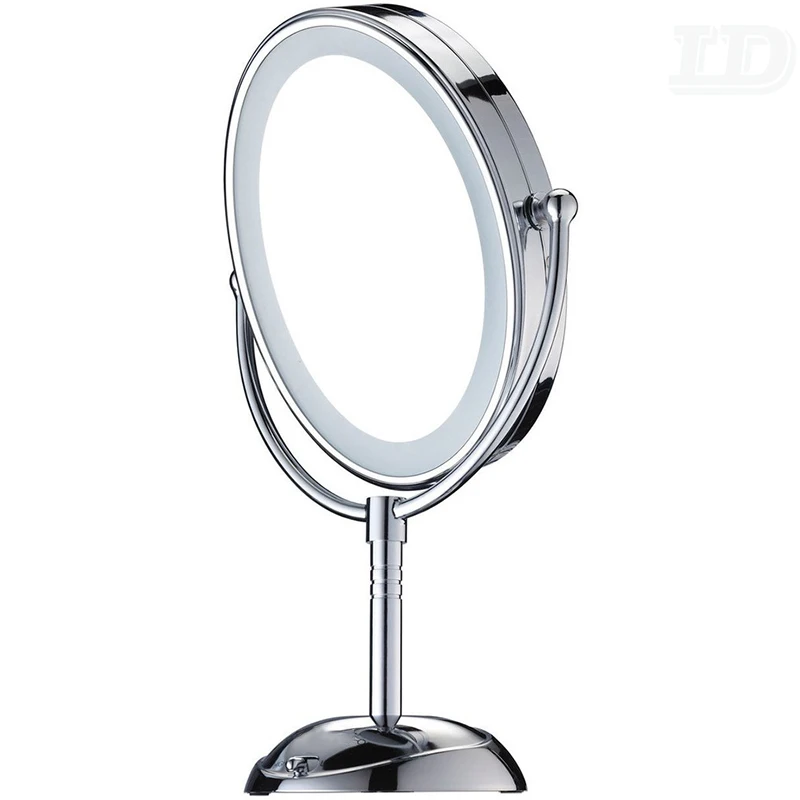 Cosmetics Mirror Round Bathroom Vanity for Shaving / Makeup LED Light Magnifying Makeup Mirror