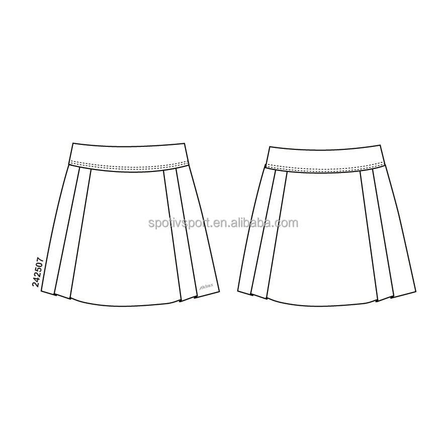 Low MOQ Athletic Golf Dance Skort Outdoor Pickleball Skirt Custom Sublimation Pickleball Sports Skirt