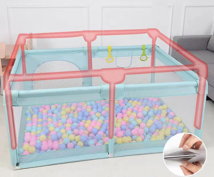 PPE N1 120*160cm  Portable Easy Folding Indoor Fabric large Toddler Safety Fence Baby Playpen With Gate For Kids