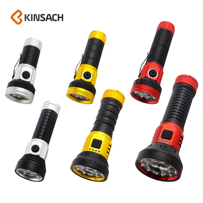 High Quality Camping Emergency Headlamp Waterproof Rechargeable Battery LED Solar Flashlights Torches Light