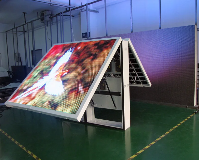 Outdoor Customized  P4 P5 P6.67 Advertising LED Display Screen Double Sided Screen for Advertisement