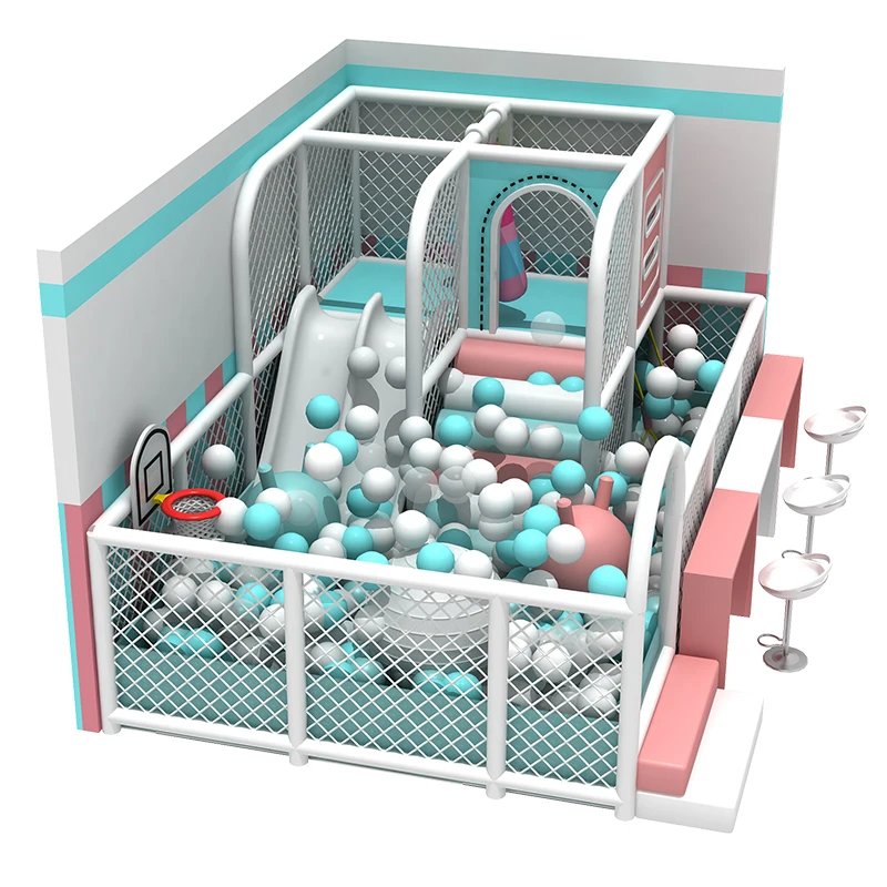 10 sqm Sweet style indoor and outdoor commercial slides  soft play equipment kids indoor playground for children