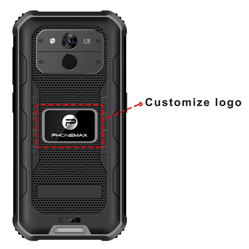 5.5 inch 5100mAh Big Battery Rugged Smartphone Supports NFC Fingerprint 4g Mobile Phone