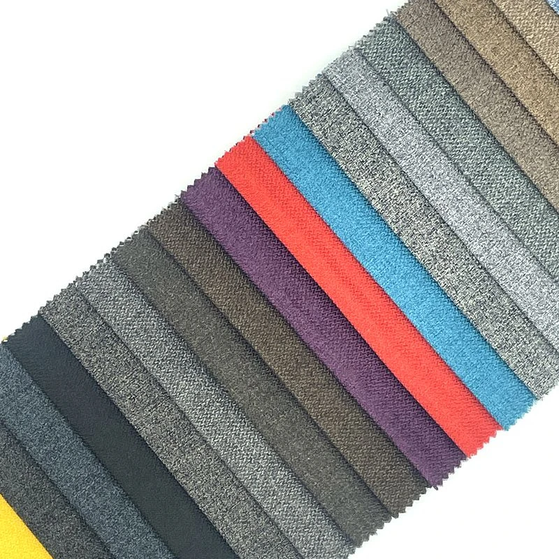 Factory price 100% polyester imitated linen durable cationic uganda sofa cover fabric