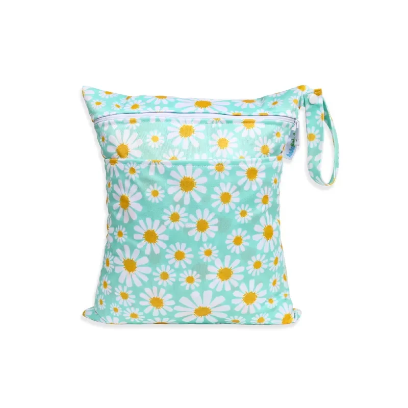 Custom Logo Large Baby Washable Reusable Waterproof Diaper Cloth Wet Dry Bags