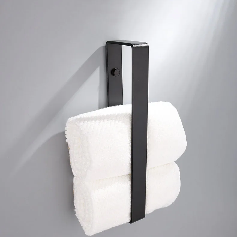 
Wall Mounted Towel Bar Rack Hanging Holder for Bathroom Kitchen Aluminum 