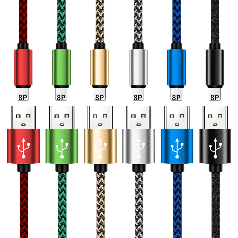Wholesale high quality nylon braided USB C cable for Samsung charging 1M 2M 3M usb charger cable