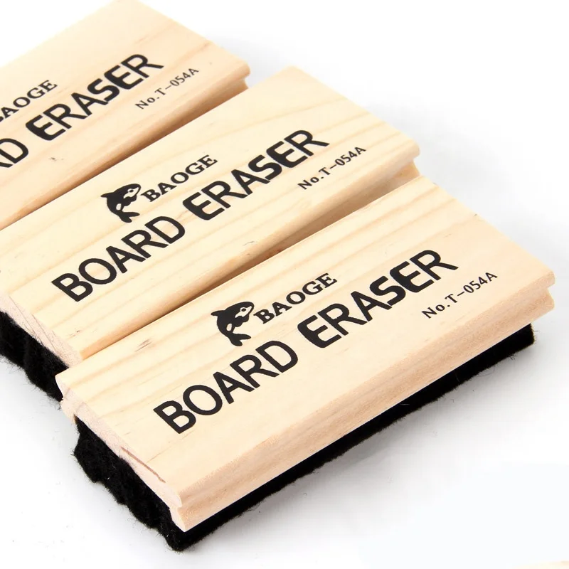 Wholesale Custom Wooden Blackboard Eraser With Felt Dry Whiteboard Eraser