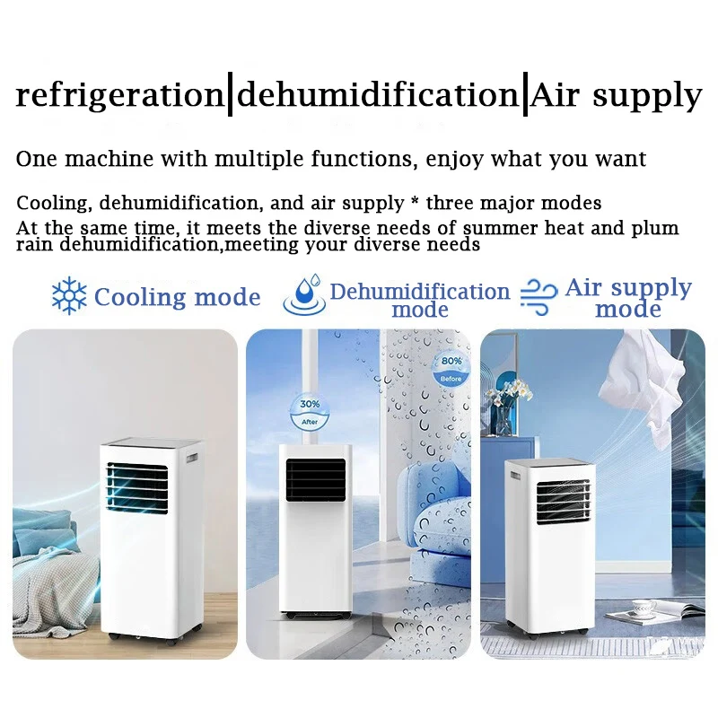 Mobile Dehumidifition Air Conditioner Integrated Unit 1.5P Household Water Free Installation Convenient Vertical Air Conditioner